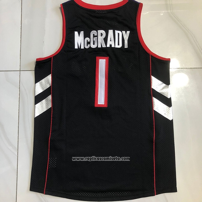 Camiseta Toronto Raptors Tracy McGrady NO 1 Mitchell & Ness 1999-00 Violeta